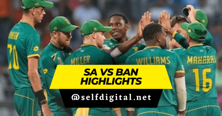 SA vs BAN Highlights